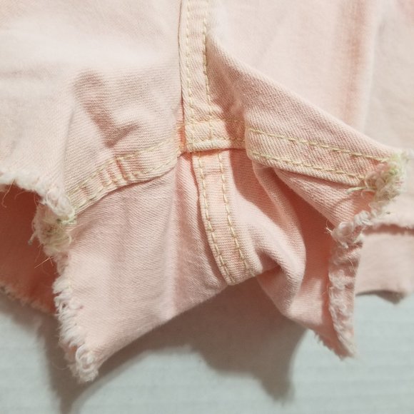 Mossimo shorts 13 Fit 6 ombre dip dye colored denim jean booty Daisy Dukes - Picture 6 of 12